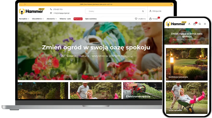 Szablon Hammer PRO SF od ShopGadget.pl