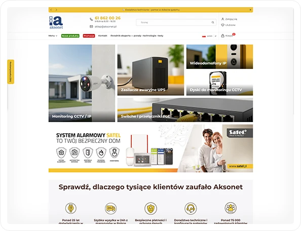 Aksonet korzysta z Hammer PRO SF i Shoper